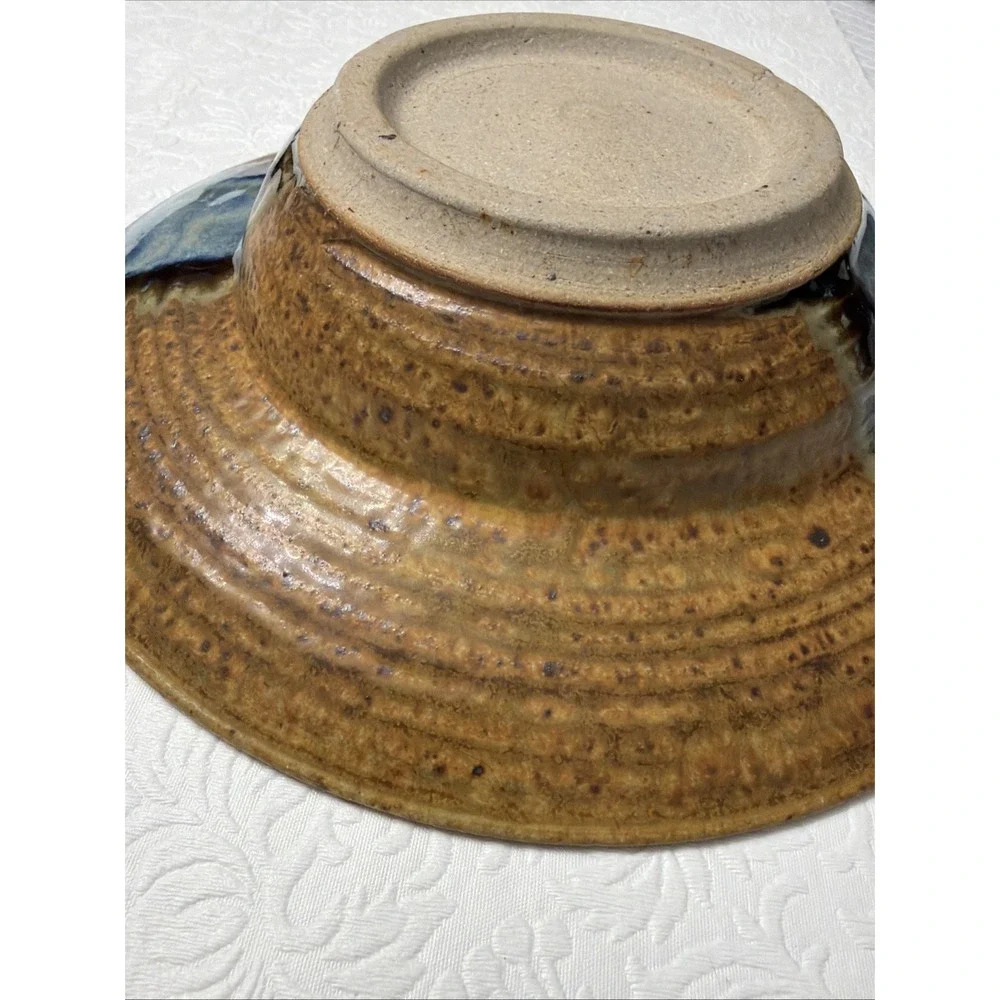 2 Pottery Bowls 9.75